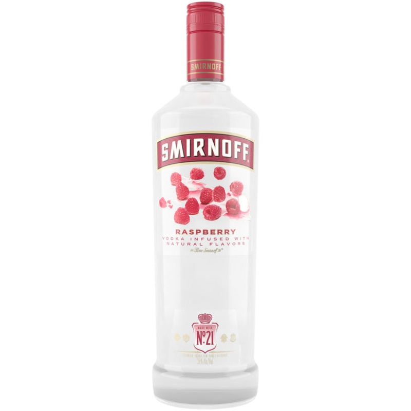 Smirnoff Raspberry Flavored Vodka 70 1 L