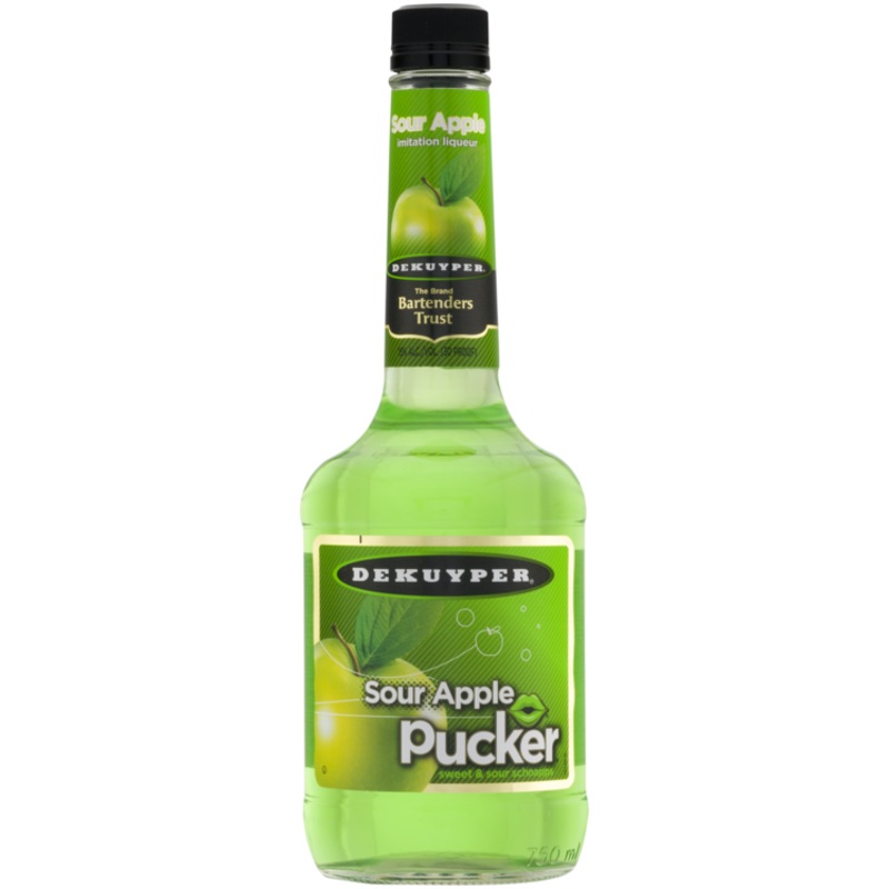 Dekuyper Sour Apple Schnapps Pucker 30 750 ML