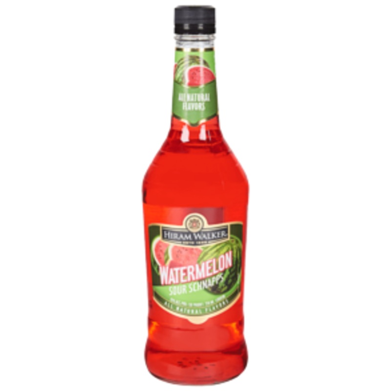 Hiram Walker Sour Watermelon Schnapps 30 750 ML