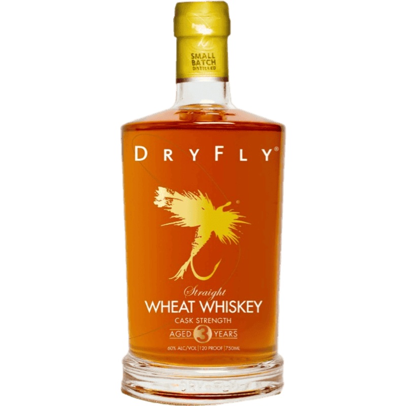 Dry Fly Distilling 3 Years Old Cask Strength Straight Wheat Whiskey 120 Proof - 750ML
