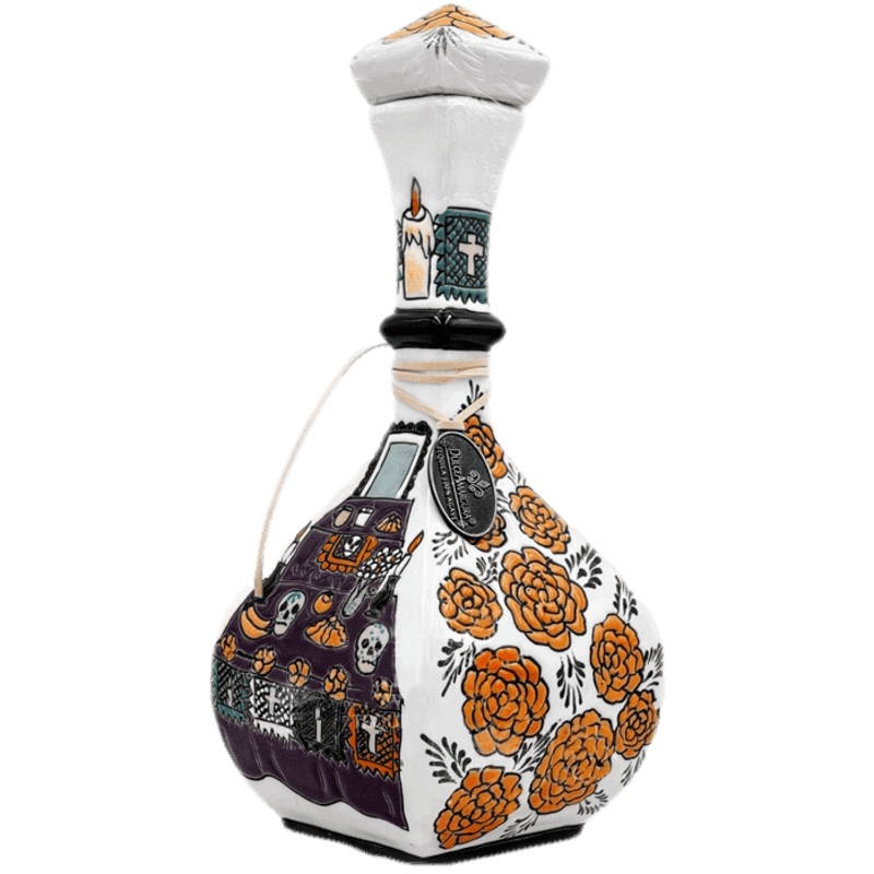 Dulce Amargura Day of the Dead Reposado Tequila White Decanter - 1L