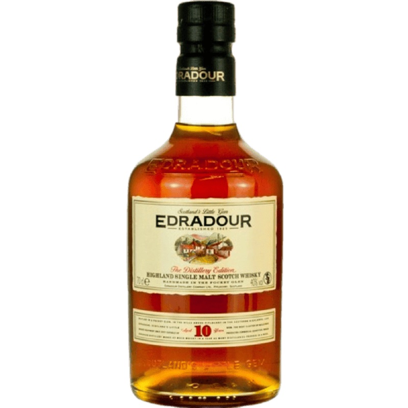Edradour Distillery 10 Year Old Highland Single Malt Scotch Whisky - 750ML