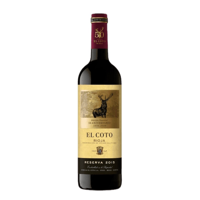 El Coto Rioja 50th Anniversary Reserva Tempranillo Wood - 750ML