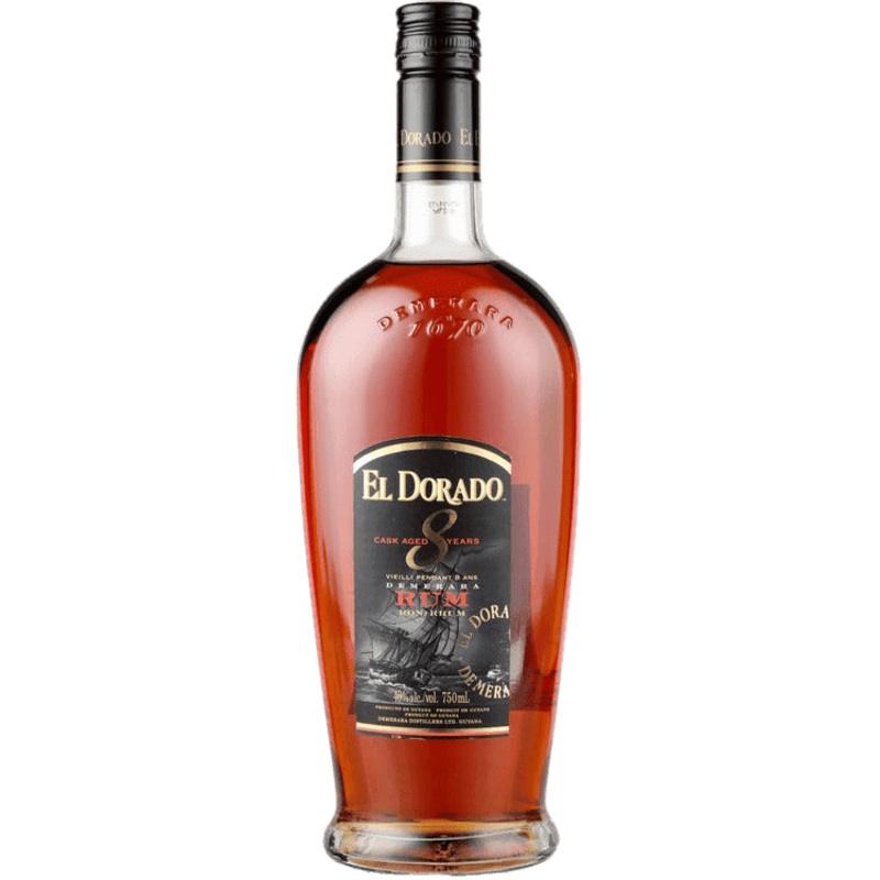 El Dorado Demerara Rum Cask Aged 8 Yr - 750ML