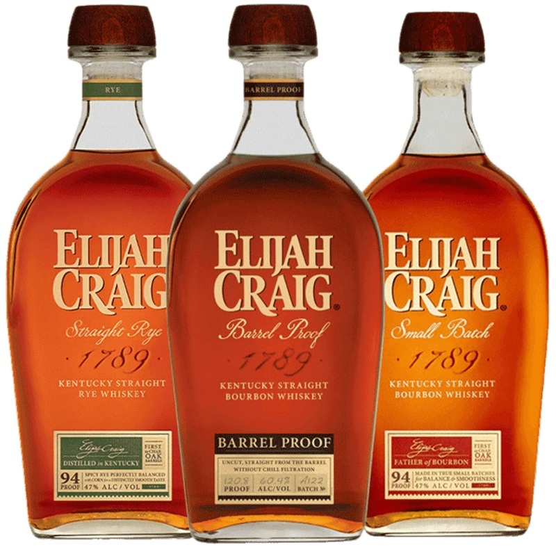Elijah Craig Barrel Proof A122, Elijah Craig Small Batch, & Elijah Craig Rye Bundle - 750ML