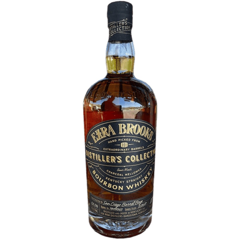 Ezra Brooks Distillers Collection Kentucky Straight Bourbon Whiskey Selected by San Diego Barrel Boys - 750ML
