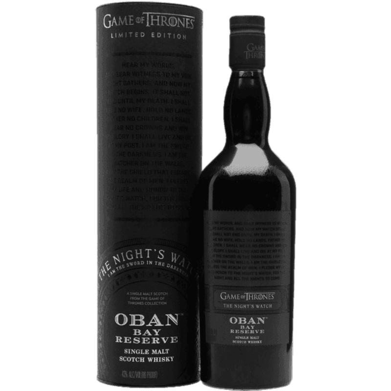 Game of Thrones The Nights Watch Oban Bay Reserve Scotch Whisky - 750ML