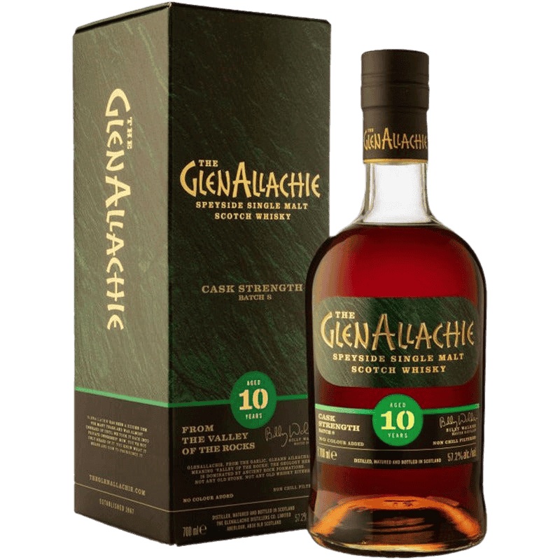 GlenAllachie 10 Year Old Cask Strength Scotch Whisky Batch 8 - 750ML
