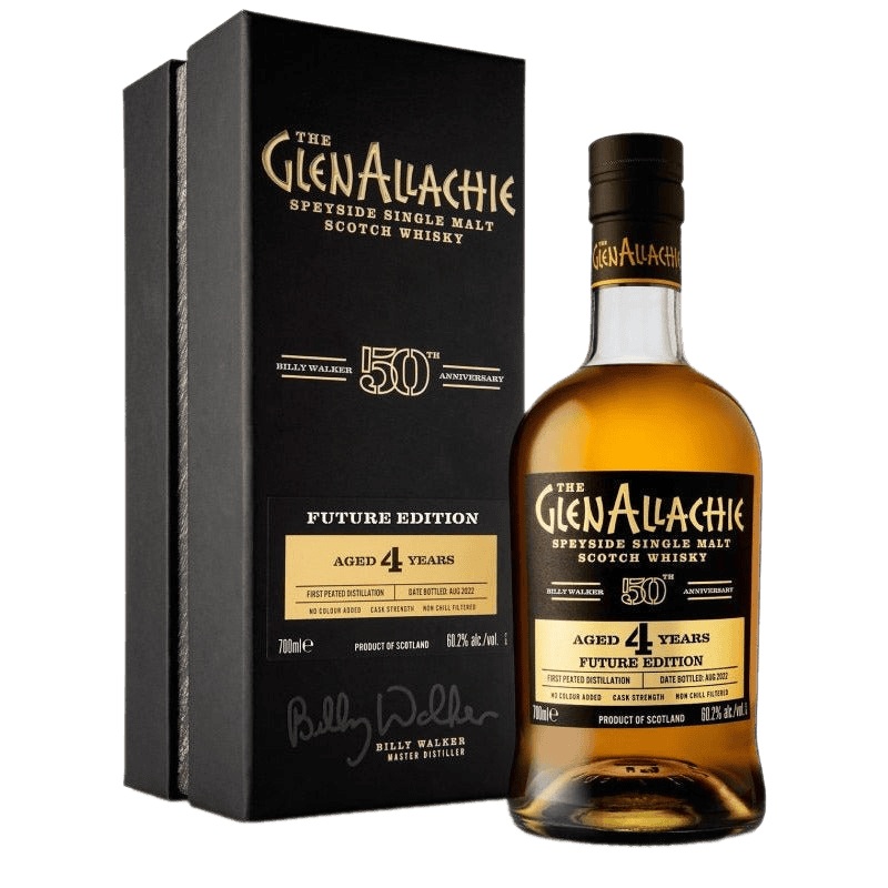 GlenAllachie Billy Walker 50th Anniversary Future Edition Peated 4 Year Old Scotch Whisky - 750ML