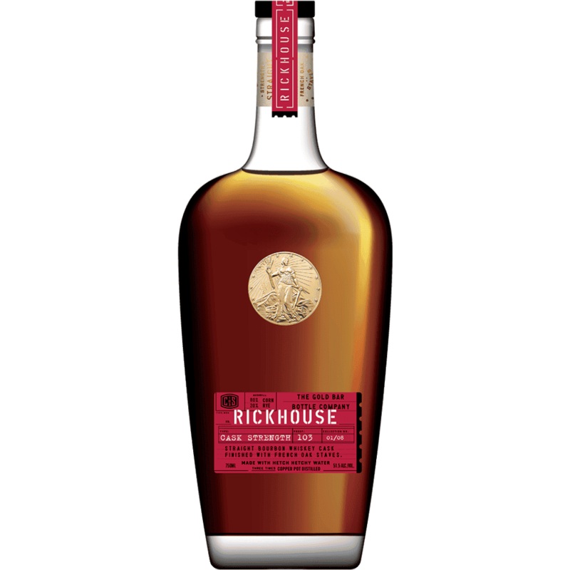Gold Bar Straight Bourbon Whiskey Rickhouse Cask Strength 103 - 750ML
