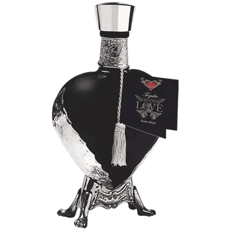 Grand Love Black Heart Anejo Tequila - 750ML