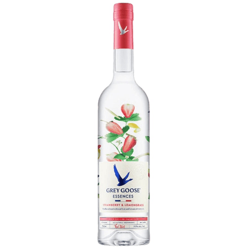 Grey Goose Strawberry & Lemongrass Flavored Vodka Essences - 750ML