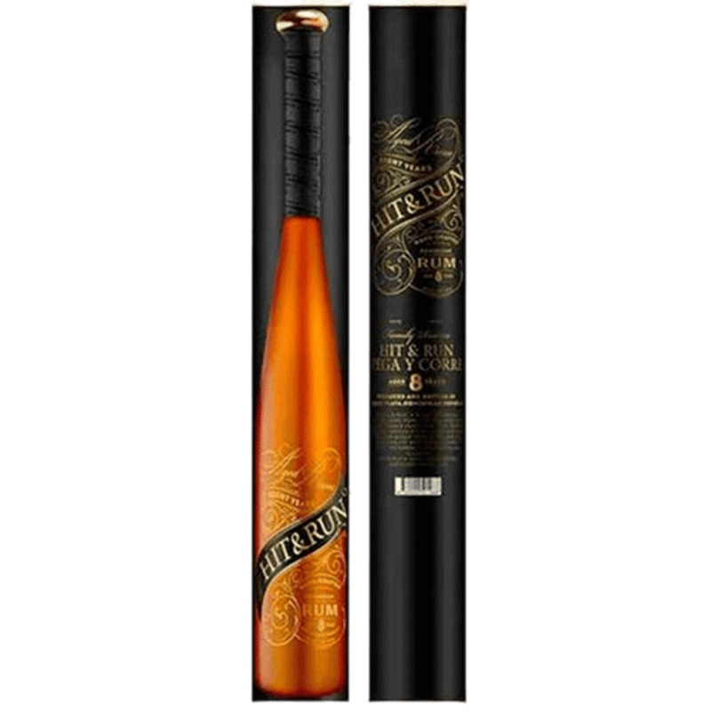 Hit & Run 8 Year Dominican Rum Baseball Bat - 750ML