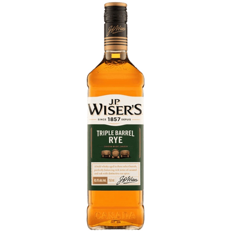 J.P. Wiser's Canadian Rye Whisky Triple Barrel - 750ML