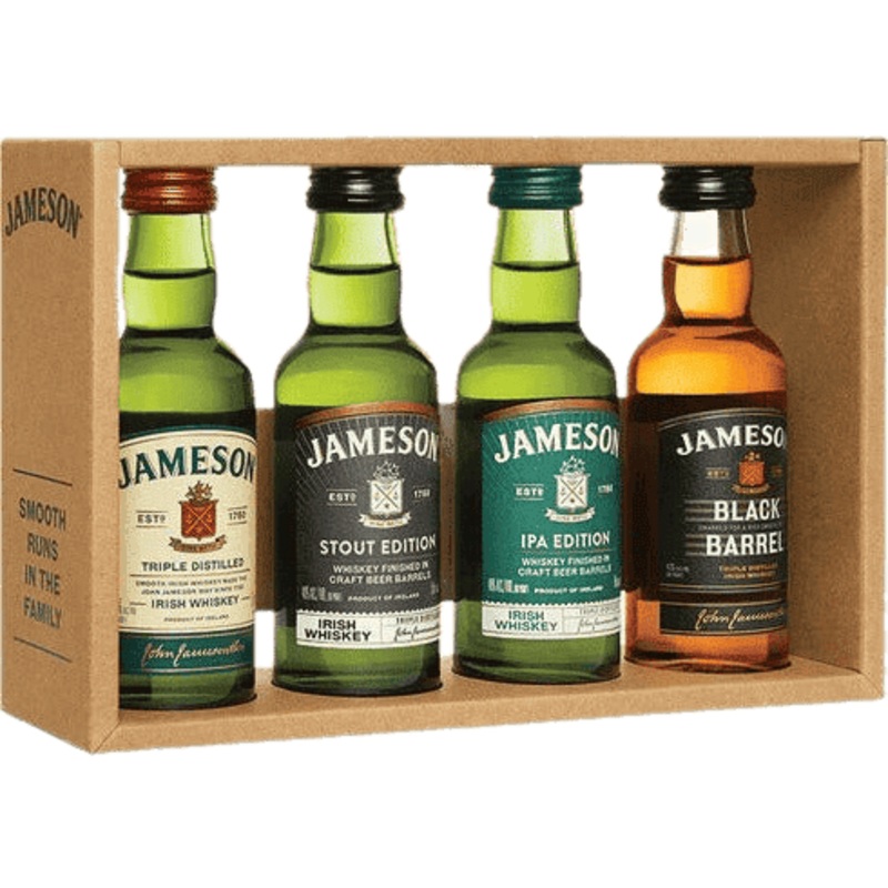 Jameson Irish Whiskey 4x50ml Trial Pack - 750ML