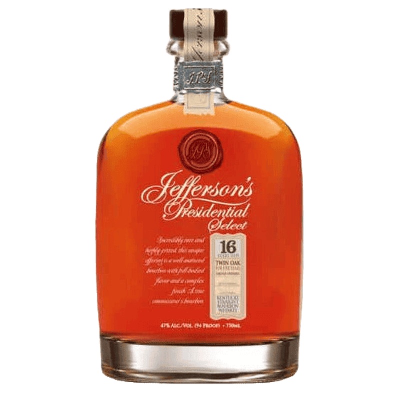 Jefferson's Presidential Select 16 Year Old Twin Oak Straight Bourbon - 750ML