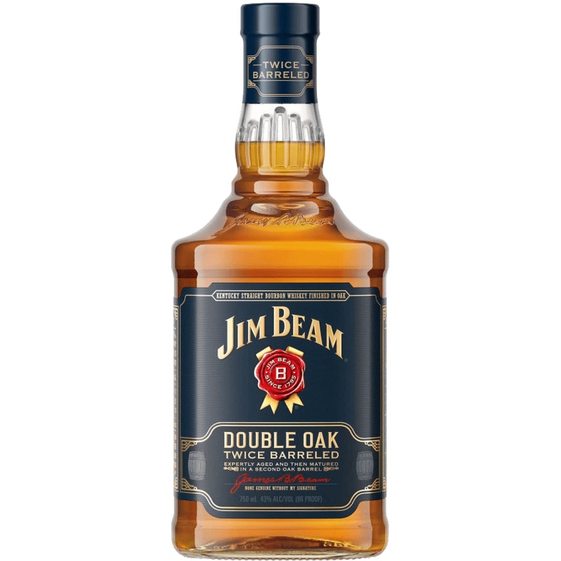 Jim Beam Double Oak Twice Barreled Kentucky Straight Bourbon Whiskey 750ML