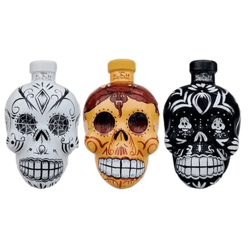 KAH Tequila Skull Bottle Collection - 750ML