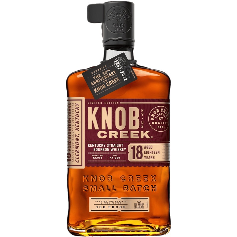 Knob Creek 100 Proof 18 Year Old Kentucky Straight Bourbon Whiskey - 750ML