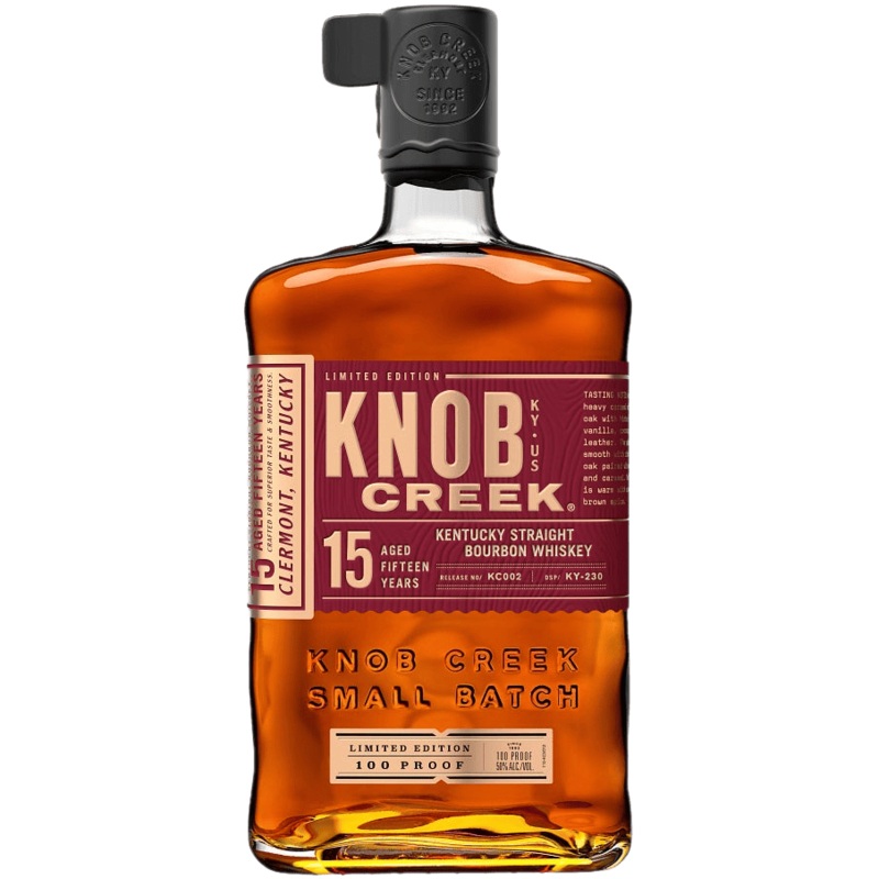 Knob Creek 15 Year Old 100 Proof Kentucky Straight Bourbon Whiskey - 750ML