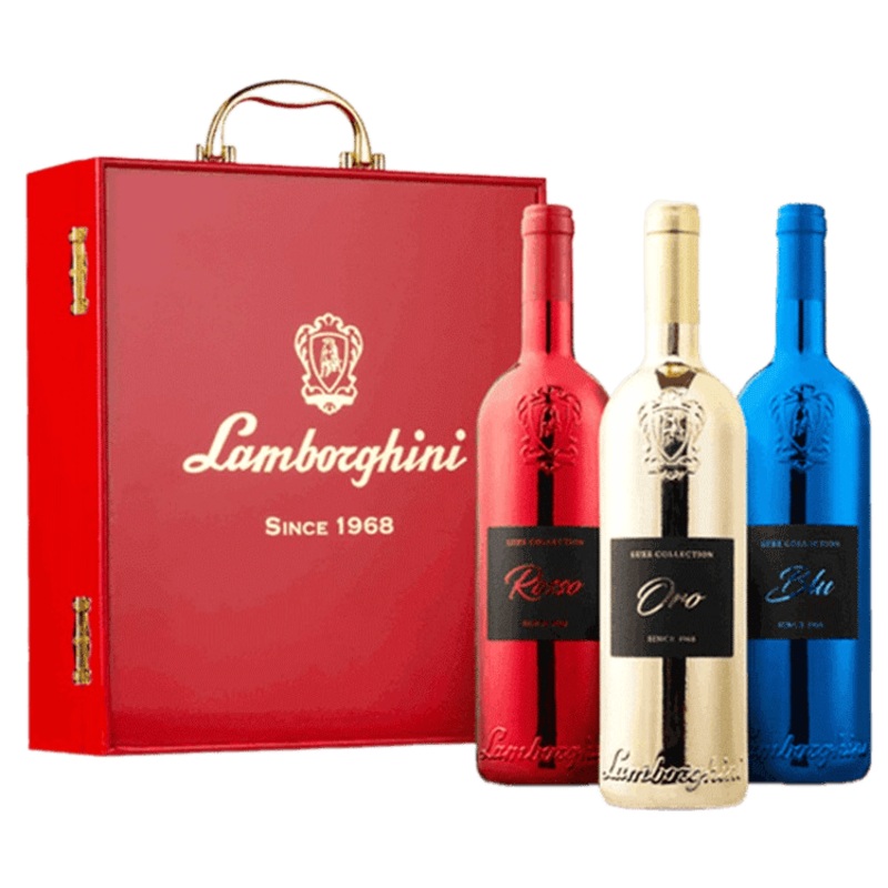 Lamborghini Wine Luxe Red Collection with Gift Set - 750ML