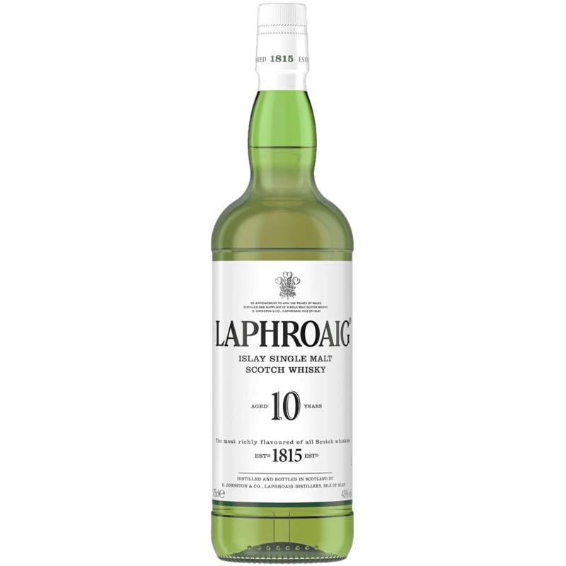 Laphroaig 10 Year Old Islay Single Malt Scotch Whisky - 750ML