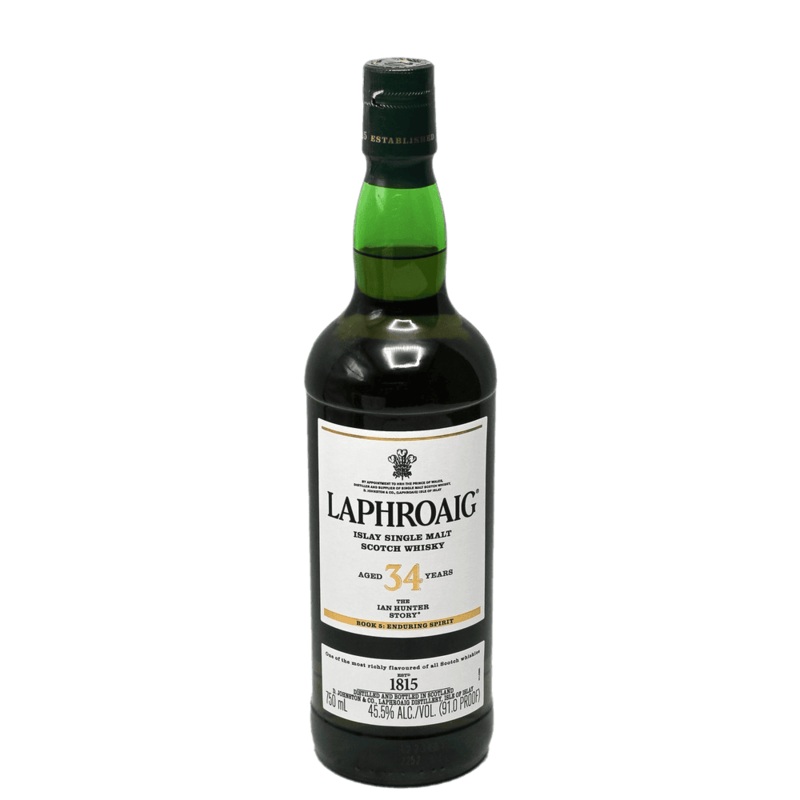 Laphroaig 34 Year The Ian Hunter Book 5: Enduring Spirit Single Malt Scotch Whisky - 750ML
