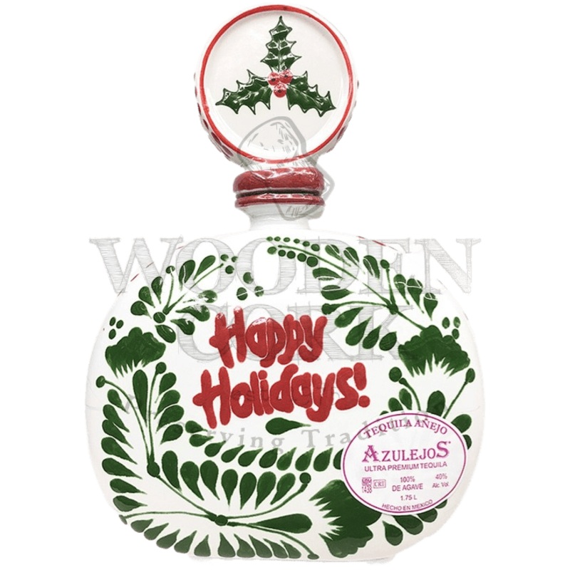 Los Azulejos Anejo Talavera HAPPY HOLIDAYS - 1.75L