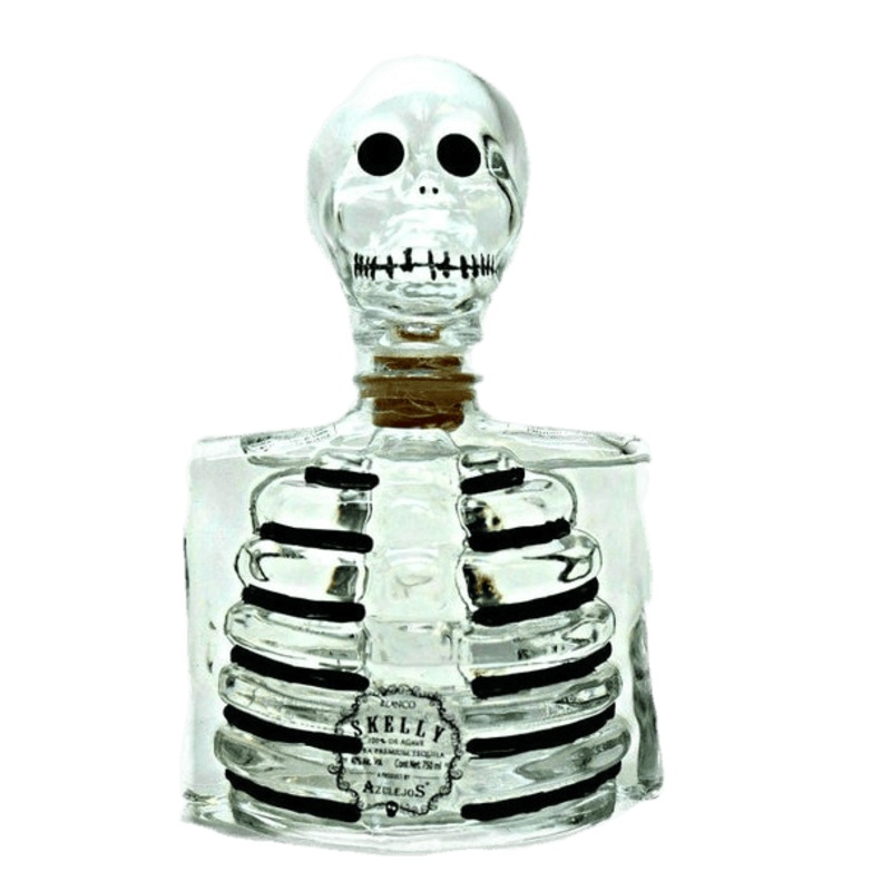 Los Azulejos Skelly Clear Bottle Blanco Tequila - 750ML