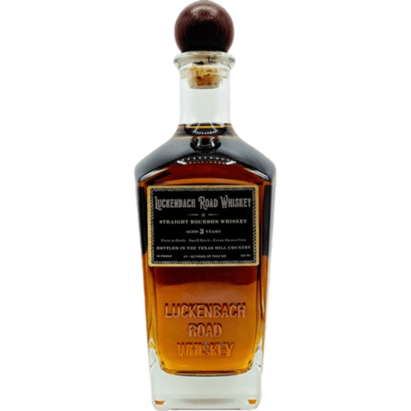 Luckenbach Road Whiskey 3 Years Old Small Batch Straight Bourbon Whiskey - 750ML