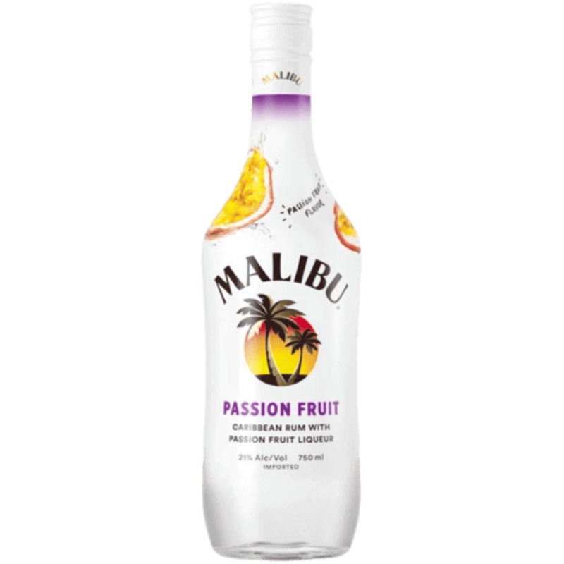 Malibu Flavored Caribbean Rum with Passion Fruit Liqueur - 750ML