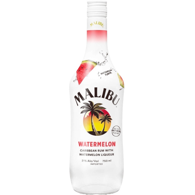 Malibu Flavored Caribbean Rum with Watermelon Liqueur - 750ML