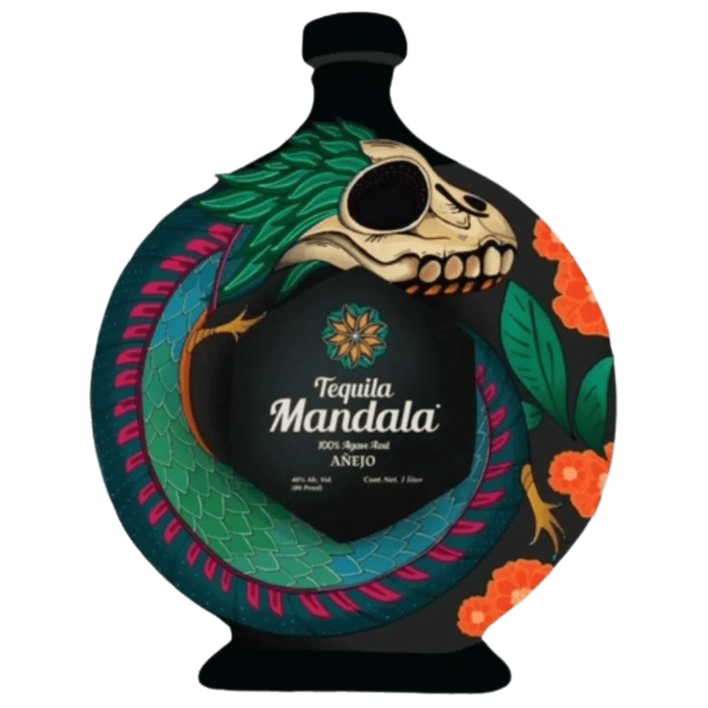 Mandala Limited Edition Ceramic Dia de los Muertos Anejo Tequila 2023 - 750ML