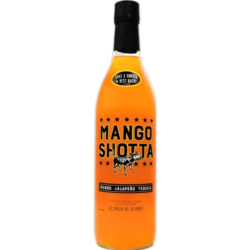 Mango Shotta Spicy Mango & Jalapeo Flavored Tequila - 750ML