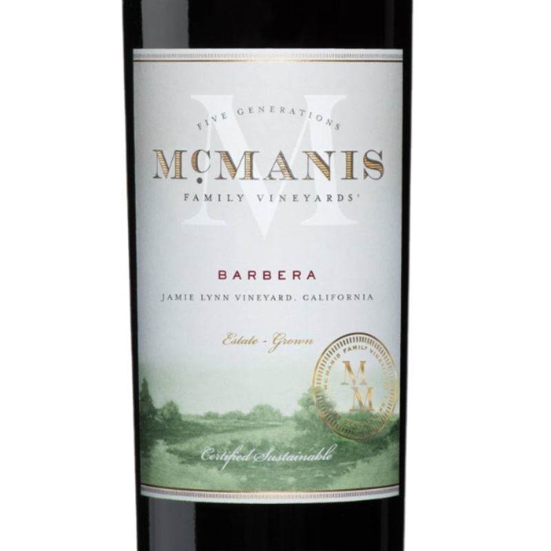 Mcmanis Family Vineyards Barbera Jamie Lynn Vineyard California - 750ML