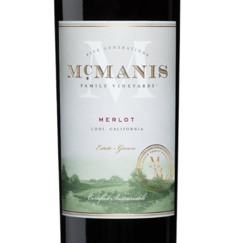 Mcmanis Family Vineyards Merlot California - 750ML