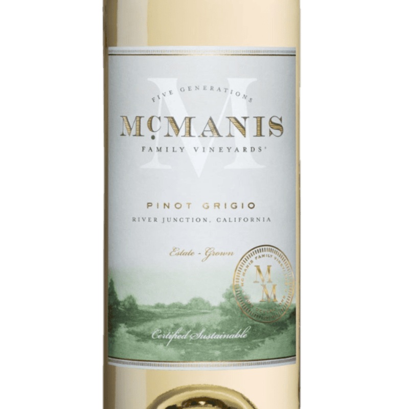Mcmanis Family Vineyards Pinot Grigio California - 750ML
