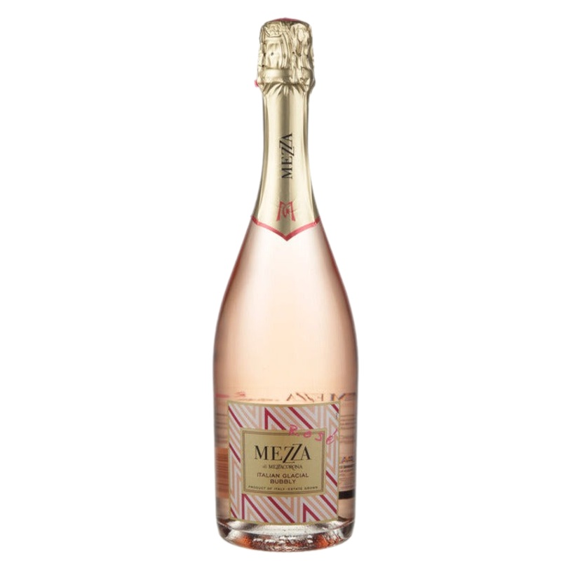 Mezza Di Mezzacorona Extra Dry Rose Italian Glacial Bubbly Vigneti Delle Dolomiti - 750ML