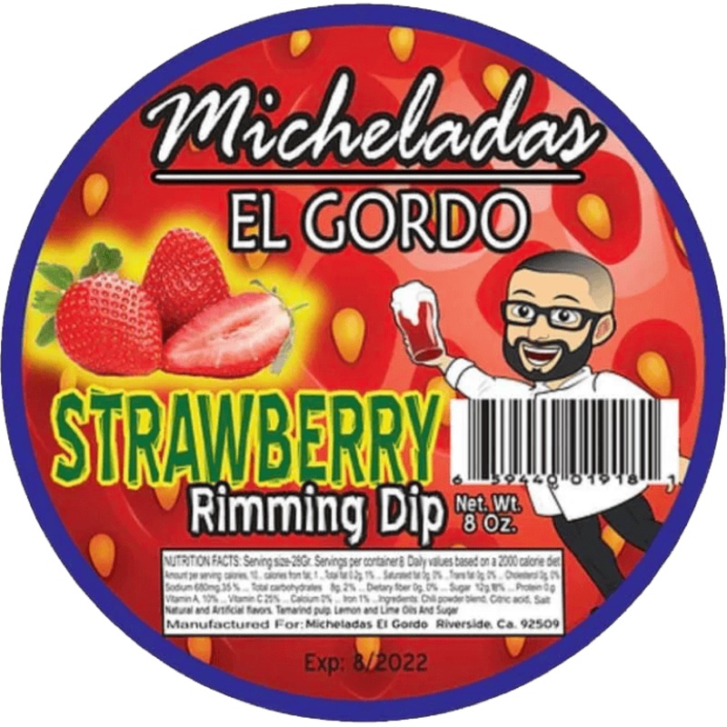 Micheladas El Gordo Strawberry Rimming Dip Chamoy - 750ML