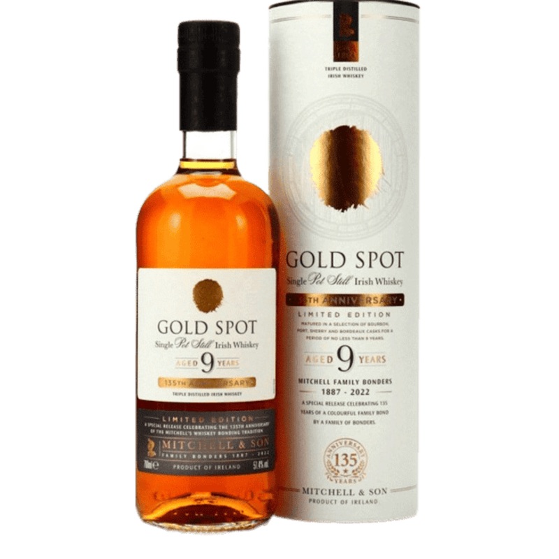 Mitchell & Son Gold Spot 9 Year Old Single Pot Still Irish Whiskey - 750ML