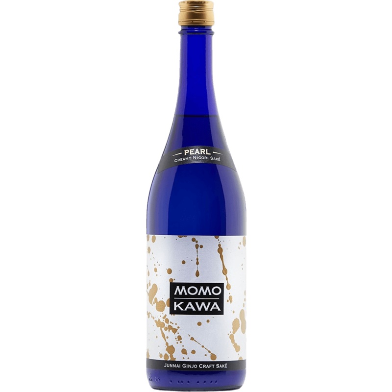 Momokawa Pearl Nigori Genshu Sake - 750ML