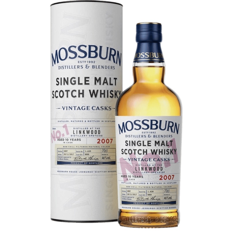 Mossburn Single Malt Scotch Linkwood Distillery Vintage Casks No. 1 10 Yr - 750ML