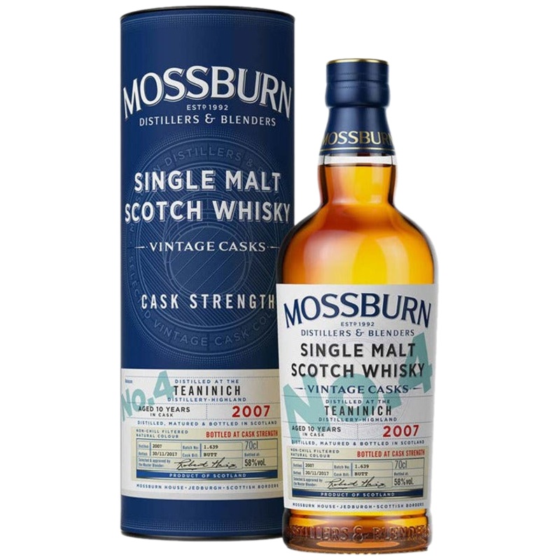 Mossburn Single Malt Scotch Teaninich Distillery Vintage Casks No. 4 10 Yr - 750ML
