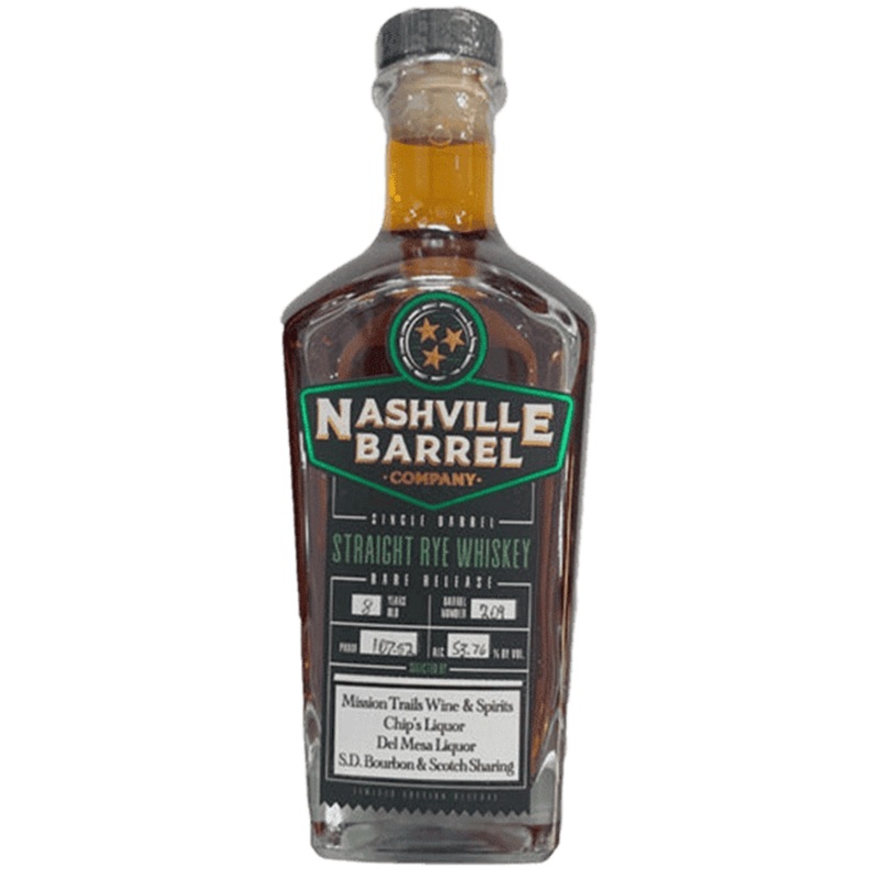 Nashville Barrel Company Single Barrel Rye Whiskey 'Rye Burgundy' - 750ML