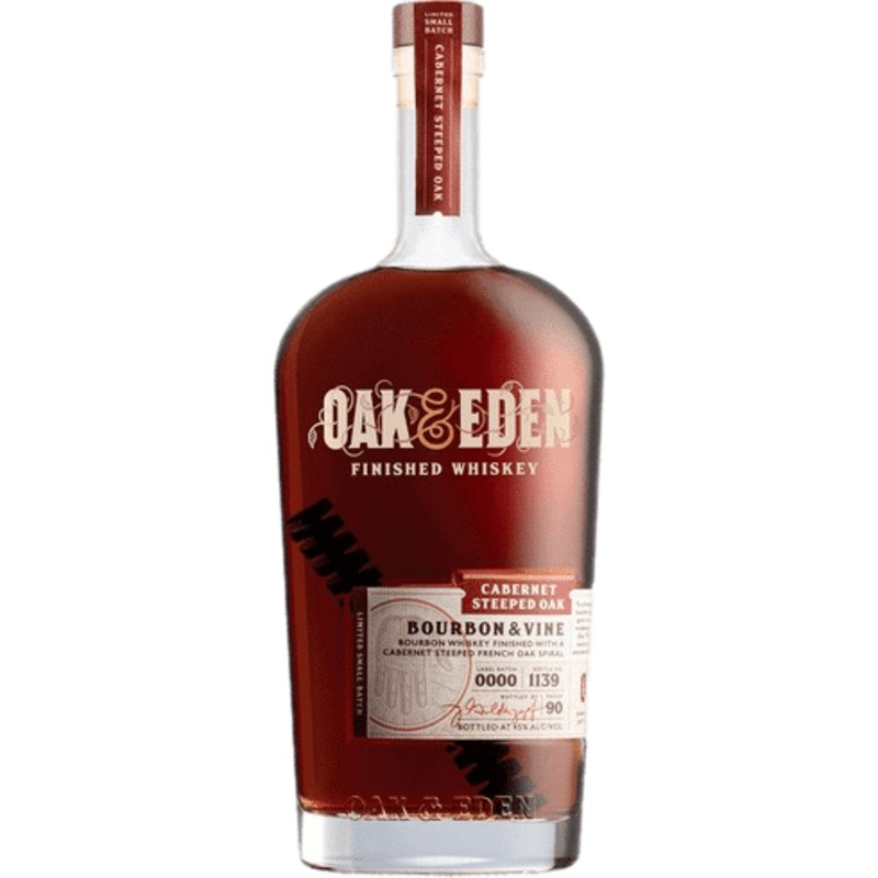 Oak & Eden Bourbon & Vine Cabernet Steeped Oak Bourbon Whiskey - 750ML