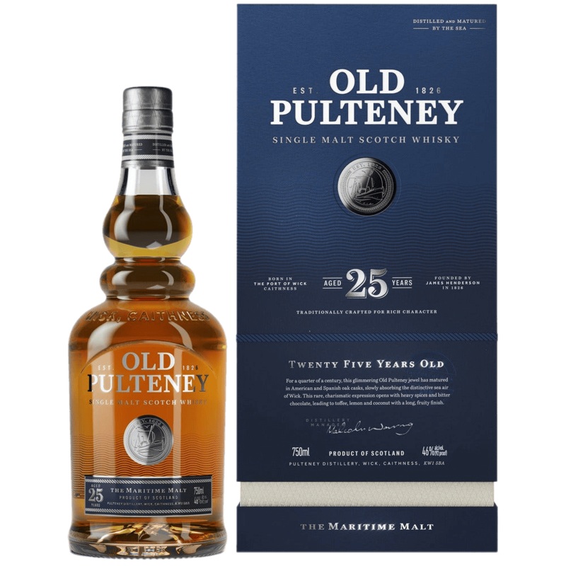 Old Pulteney 25 Years Old - 750ML