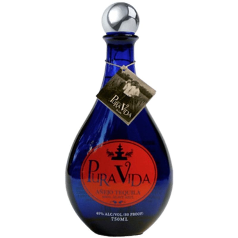 Pura Vida Tequila Aejo Tequila 100% de Agave - 750ML