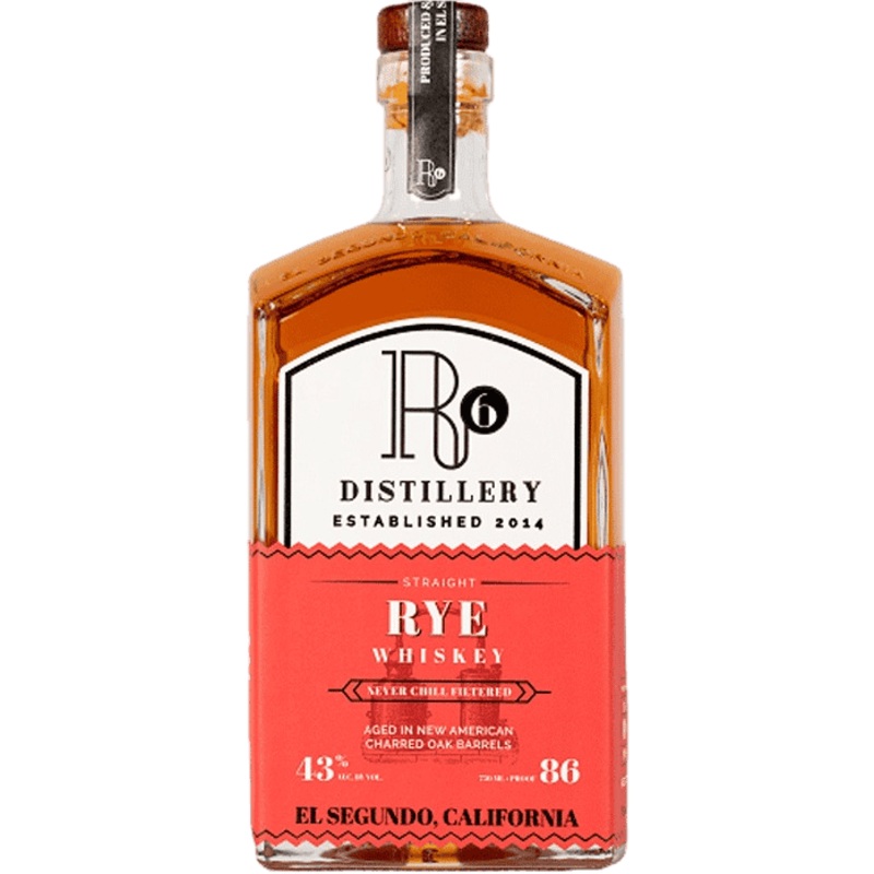 R6 Distillery Straight Rye Whiskey 4 Yr - 750ML