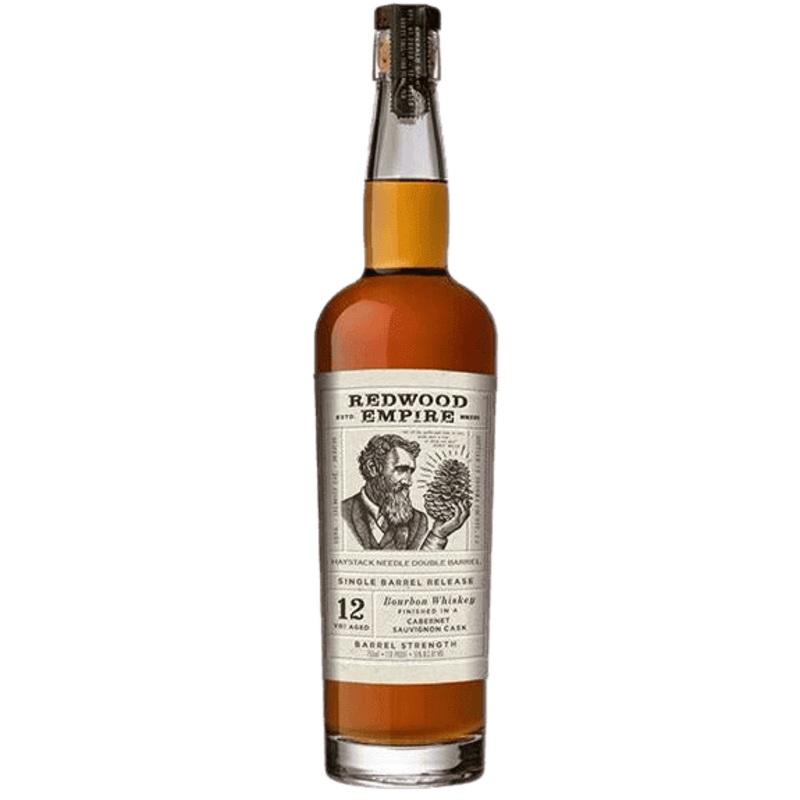 Redwood Empire 12 Year Bourbon Whiskey Cabernet Sauvignon Cask Barrel Pick - 750ML