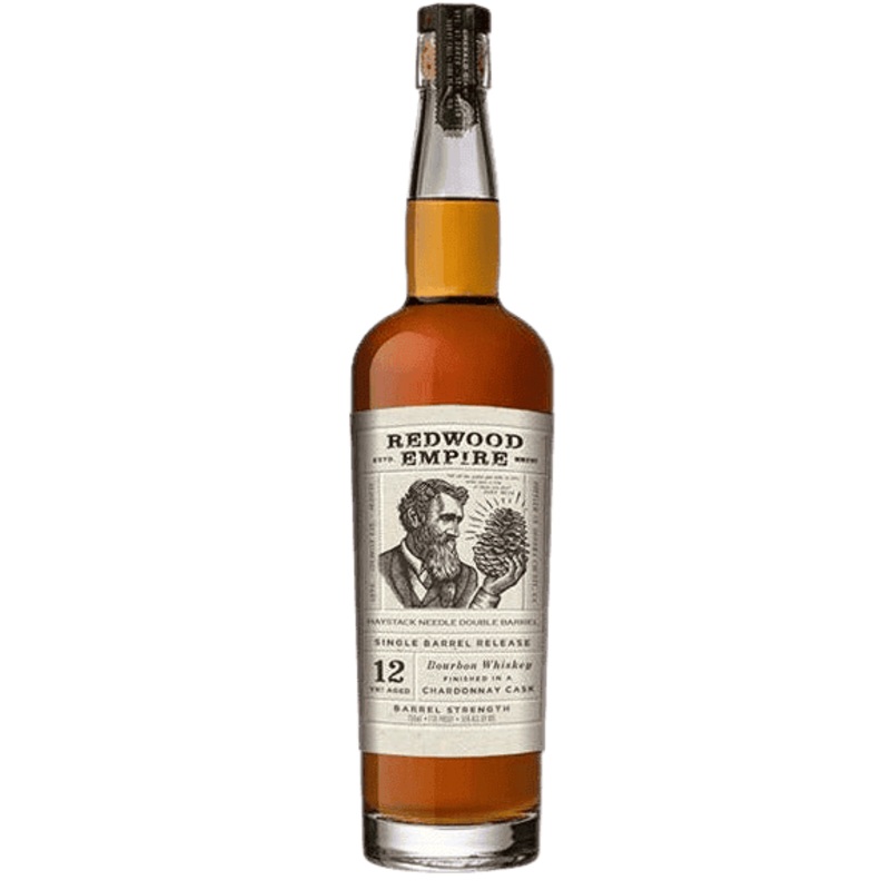 Redwood Empire 12 Year Bourbon Whiskey Finished In A Chardonnay Cask Barrel Pick - 750ML